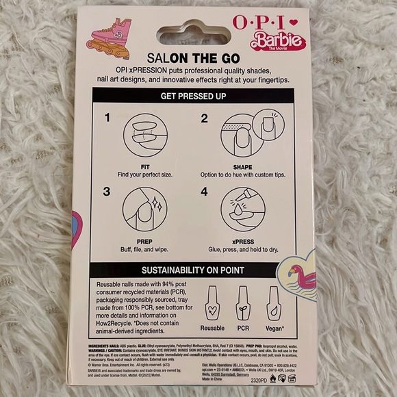 NIB Barbie x OPI Xpress/On Nails - Long - Picture 2 of 4